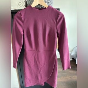 Maroon stretchy Topshop dress via Nordstrom